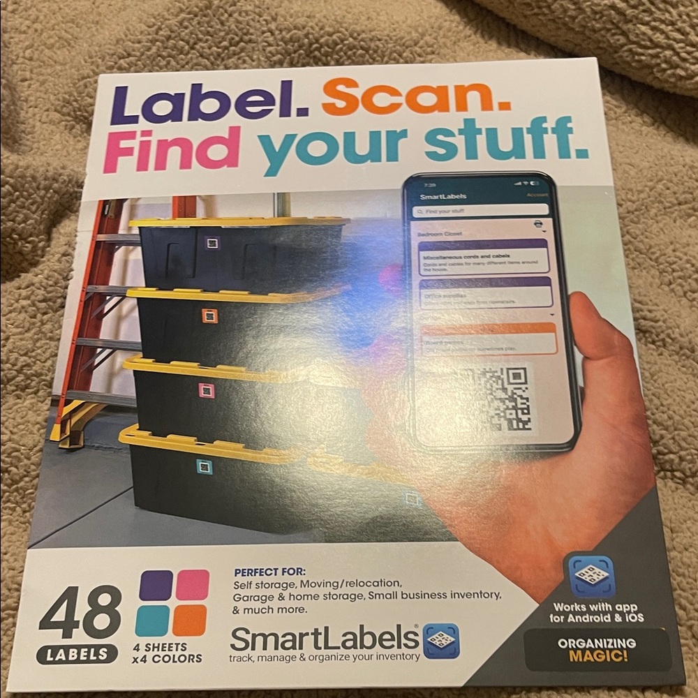 SmartLabels Storage Box Labels